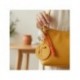 Porte-clés Disney Winnie l'Ourson jaune avec abeille et cordon orange