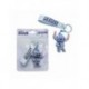 Chaveiro 3D Stitch azul com alça