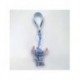Chaveiro 3D Stitch azul com alça