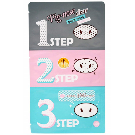 Pig Nose Clear Anti Puntos Negros en 3 pasos HOLIKA HOLIKA