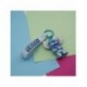 Chaveiro 3D Stitch azul com alça