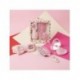 Kit de cuidados pessoais rosa Emily in Paris com faixa, espelho e escova