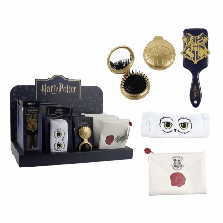 Conjunto de cuidados pessoais Harry Potter com escova e espelho