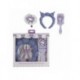 Set de accesorios para el pelo Hello Kitty Kuromi morado