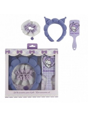 Set accessoires cheveux Hello Kitty Kuromi violet