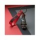 Porte-clés 3D Dark Vador PVC noir avec sangle rouge