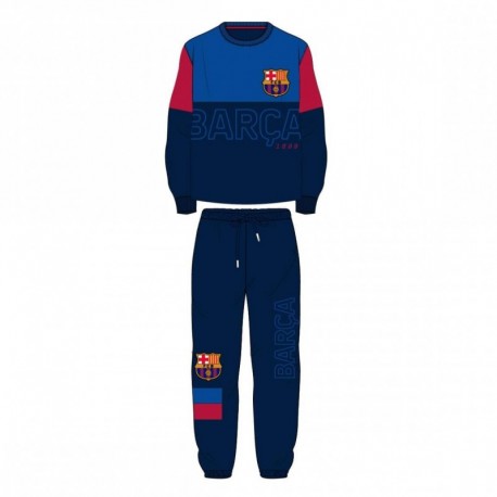 Pijama largo azul FC Barcelona