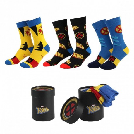 Chaussettes X-Men Marvel en pack de 3 designs