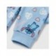 Pijama longo azul com estampa do Stitch