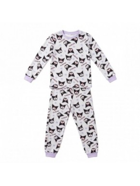 Pijama longo Hello Kitty Kuromi para crianças