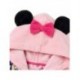 Roupão rosa da Minnie Mouse com capuz e orelhas