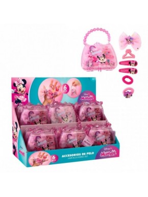 Conjunto de beleza Minnie Mouse em bolsa rosa