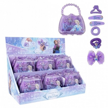 Set de beauté Frozen avec sac violet et accessoires