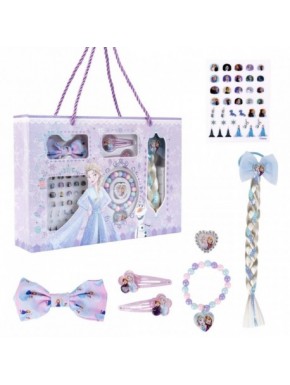 Coffret beauté La Reine des Neiges avec accessoires et tresse