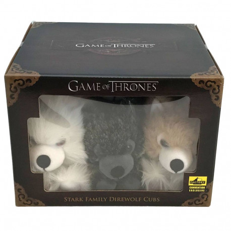 Pack di 6 animali di peluche Prole di Lupi Game of Thrones 20 cm