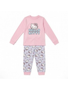 Pyjama long rose Hello Kitty pour filles