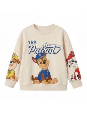 Sudadera crema infantil Paw Patrol con personajes