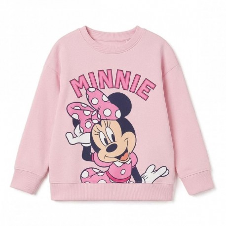 Moletom infantil Minnie Mouse rosa