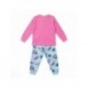 Pijama longo rosa e azul de Stitch para crianças