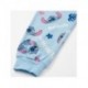 Pijama longo rosa e azul de Stitch para crianças