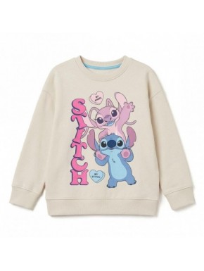 Sudadera crema de Stitch para niños