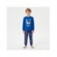 Pyjama long bleu avec design Sonic pour enfants