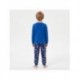 Pyjama long bleu avec design Sonic pour enfants