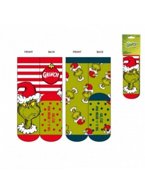 Calcetines antideslizantes The Grinch con diseño colorido