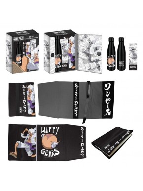 Conjunto de presente One Piece com garrafa de aço e acessórios