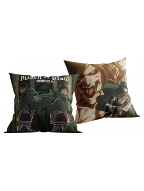 Almofada de 40x40 cm Attack on Titan com personagens