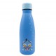 Botella azul con personaje de gato de KPop Demon Hunters