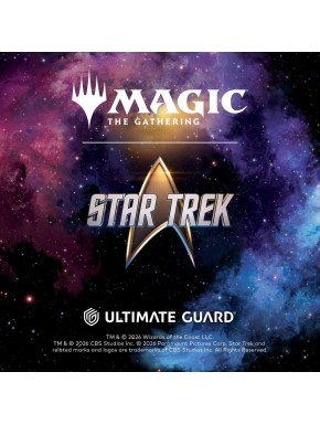 Pochettes Ultimate Guard Magic Star Trek avec logo officiel