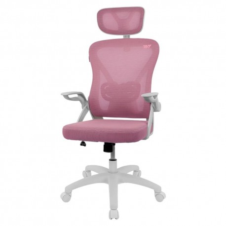 Cadeira gaming rosa e branca Drift DRAIR35