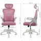 Cadeira gaming rosa e branca Drift DRAIR35