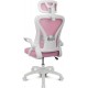 Cadeira gaming rosa e branca Drift DRAIR35