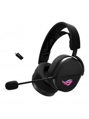 Headset gaming Asus ROG Pelta sem fio preto