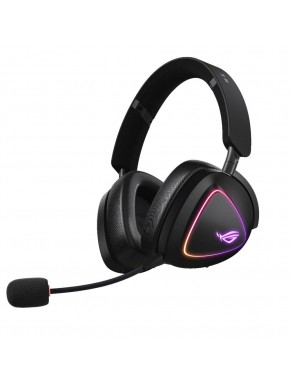 Fone ASUS ROG Delta II sem fio preto com LED