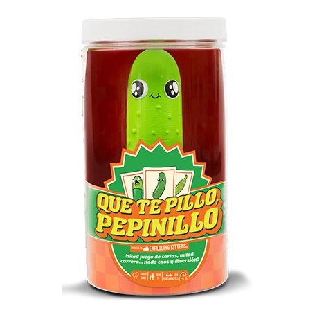 Jogo de tabuleiro Que Te Pillo Pepinillo da Asmodee em frasco