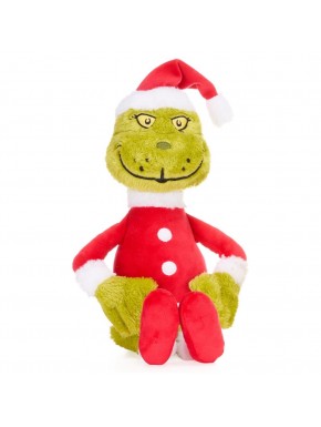 Peluche Grinch habillé en Père Noël 50 cm