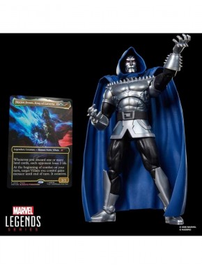 Figura Dr. Doom 2099 Marvel Legends com carta Magic
