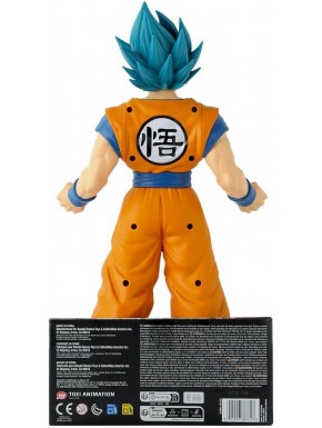 Figura Jumbo de Goku Super Saiyan Blue en uniforme naranja y azul