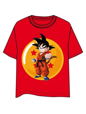 Camiseta roja de Son Goku Dragon Ball para adultos