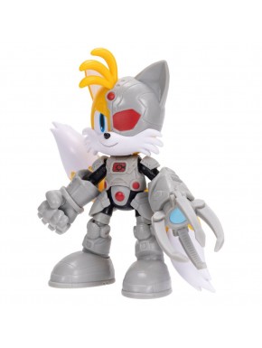 Figura articulada Tails Sonic com design ciborgue
