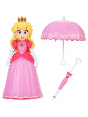 Figura de Peach de Super Mario Galaxy de 13 cm con paraguas