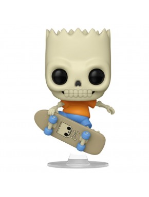Figura Funko POP Skeleton Bart com skate.