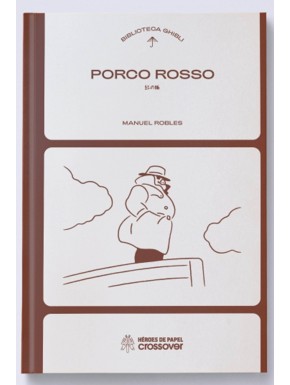 Capa do livro Porco Rosso com design minimalista