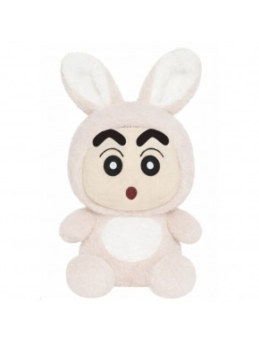 Peluche Shin Chan habillée en lapin rose