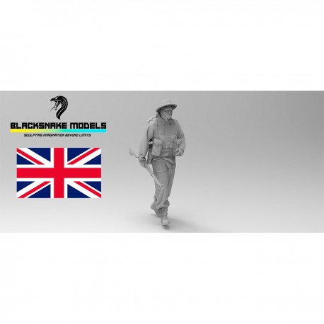 Figura de soldado britânico Normandia 1944