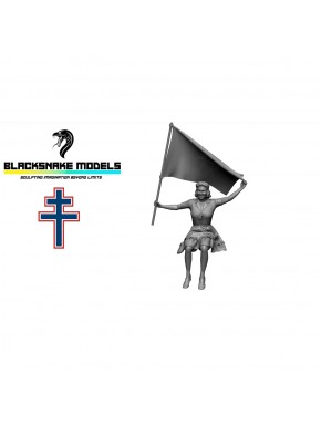 Figura FFI 1944 con bandera, por Black Snake