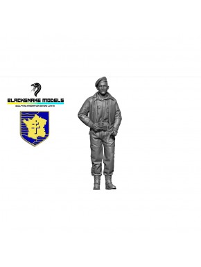 Figura a escala 1/35 de comandante de tanque francés